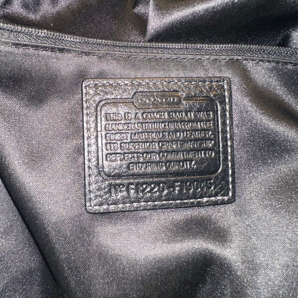 Vintage COACH Penelope Woman's Black Pebbled Genuine Leather - Picture 5 of 12